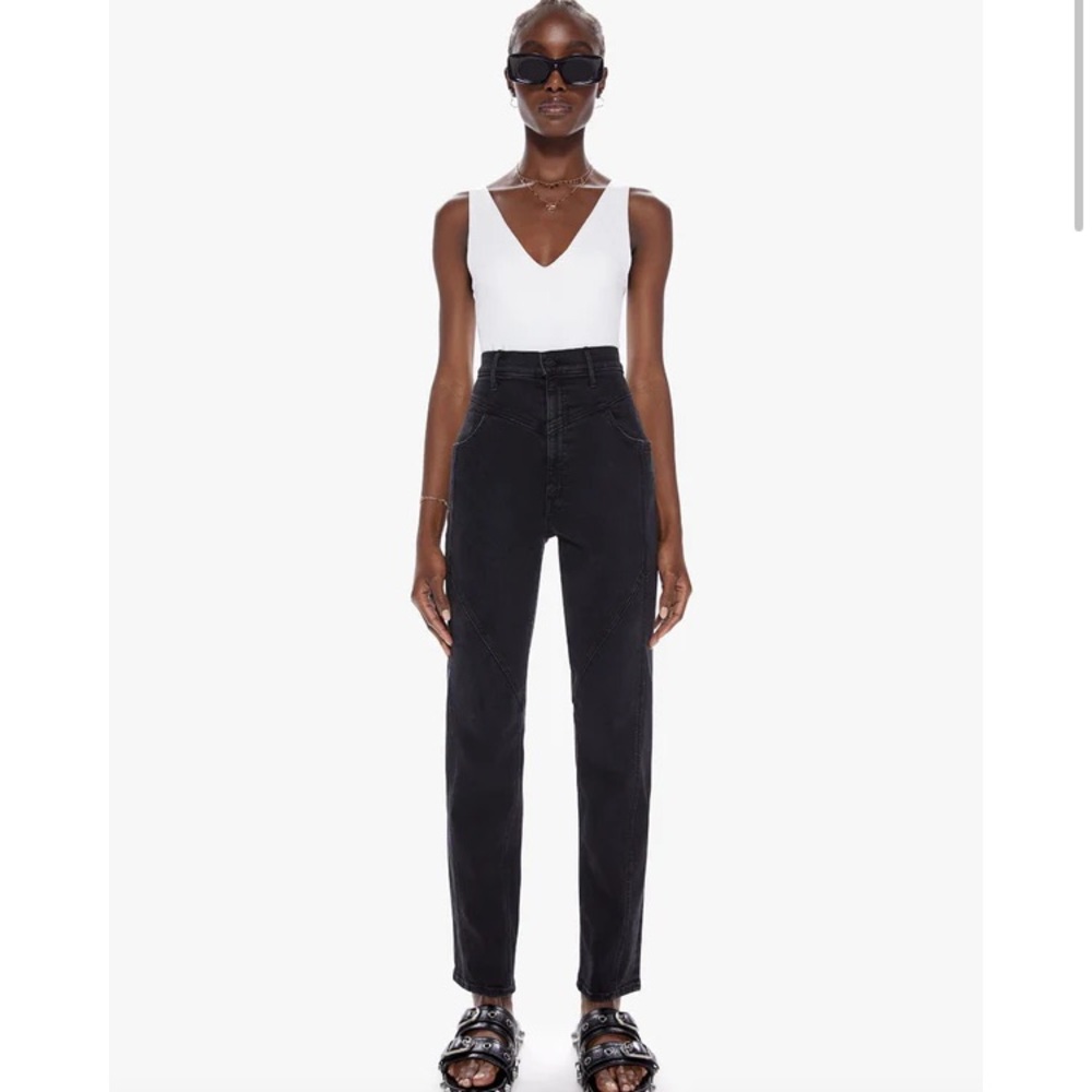 Mother Hight Waisted Pointy Study Nerdy in Vroom 28